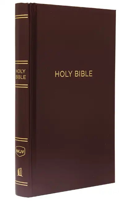 NKJV, Pew Bible, Hardcover, Burgundy, Red Letter Edition - Hardcover