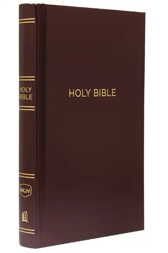 NKJV, Pew Bible, Hardcover, Burgundy, Red Letter Edition - Hardcover