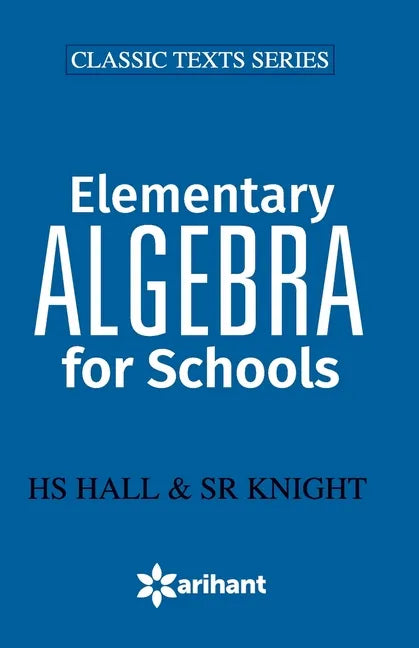 Elementry Algebra for School - Paperback