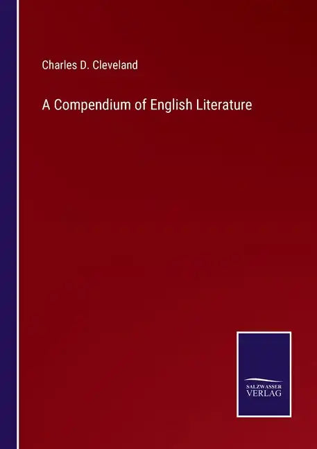 A Compendium of English Literature - Paperback