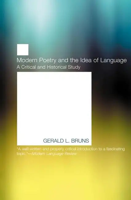 Modern Poetry and the Idea of Language - Paperback