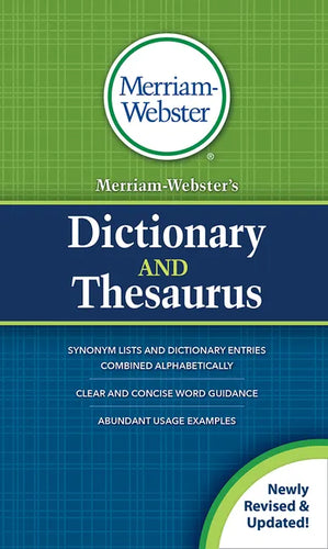 Merriam-Webster's Dictionary and Thesaurus - Paperback