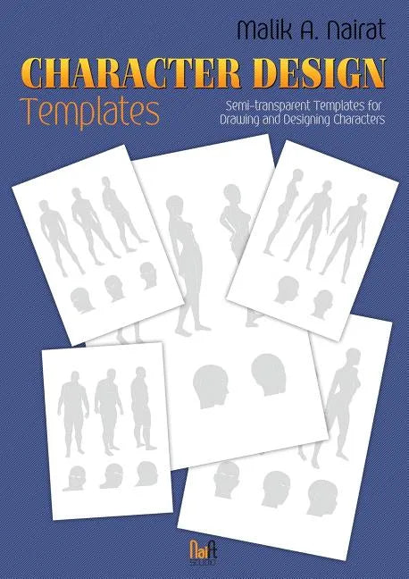 Character Design Templates: Semi-transparent templates for drawing and designing characters - Paperback