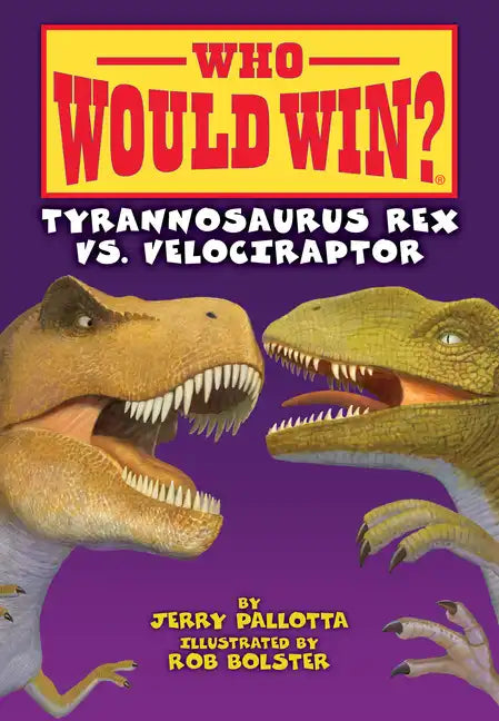 Tyrannosaurus Rex vs. Velociraptor - Library Binding
