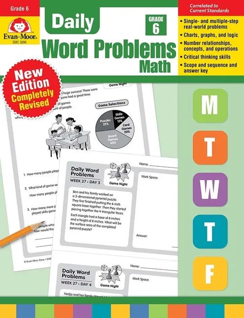 Daily Word Problems Math, Grade 6 Teacher Edition - Paperback