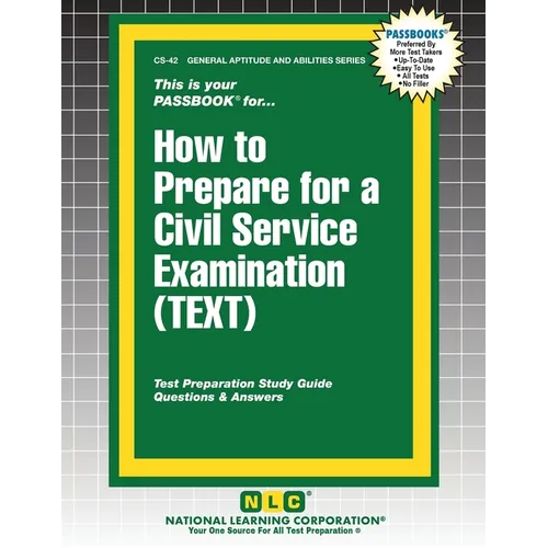 How to Prepare for a Civil Service Examination (TEXT) - Paperback