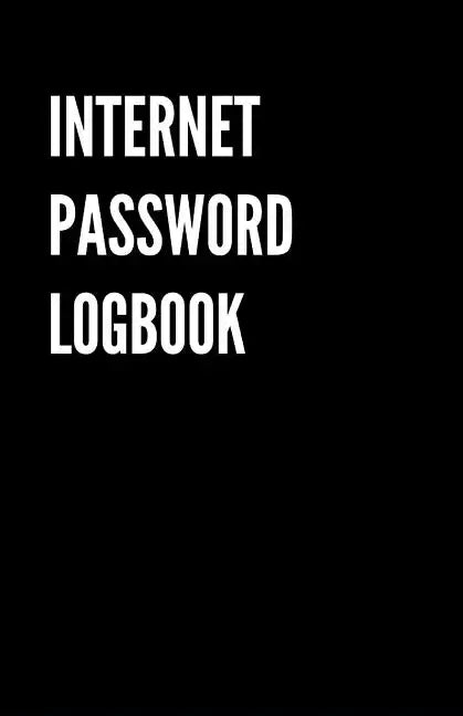 Internet Password Logbook: Black Password organizer to Keep Usernames, Passwords, Web Addresses & More. Alphabetical Tabs for Quick Easy Access - Paperback