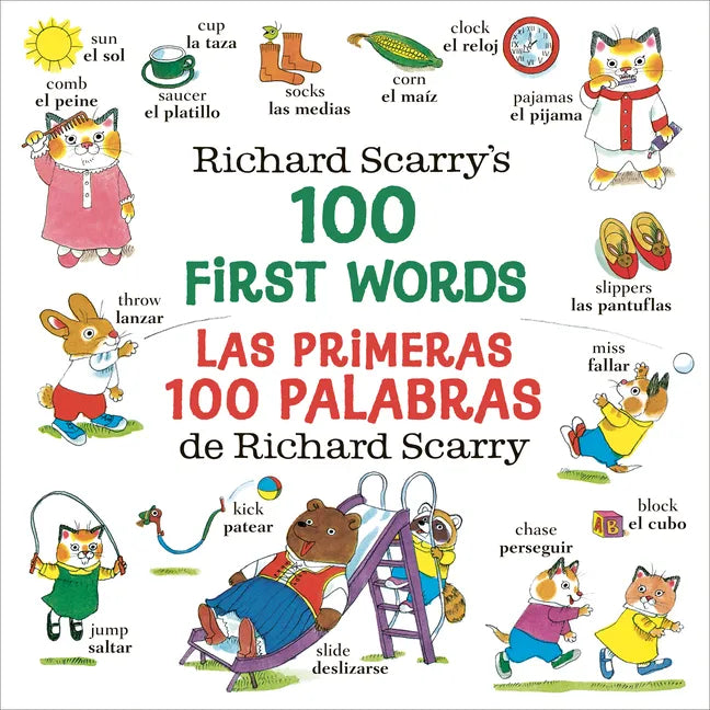 Richard Scarry's 100 First Words/Las Primeras 100 Palabras de Richard Scarry - Board Book