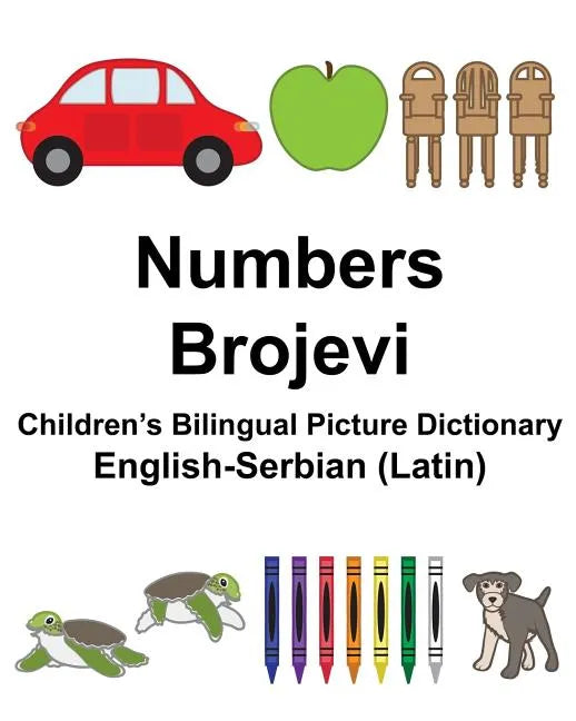 English-Serbian (Latin) Numbers/Brojevi Children's Bilingual Picture Dictionary - Paperback