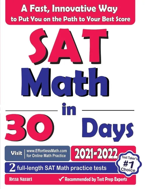 SAT Math in 30 Days: The Most Effective SAT Math Crash Course - Paperback