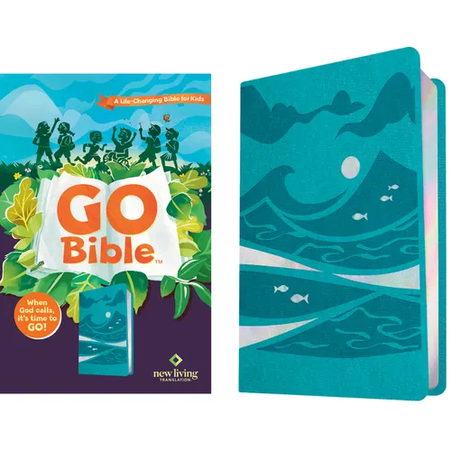 NLT Go Bible for Kids (Leatherlike, Teal Ocean): A Life-Changing Bible for Kids - Imitation Leather