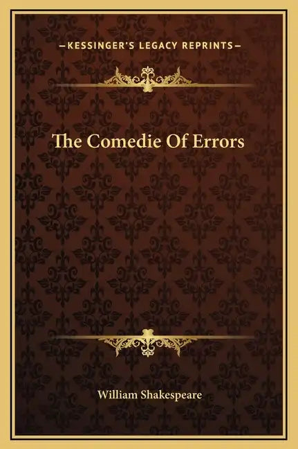 The Comedie Of Errors - Hardcover