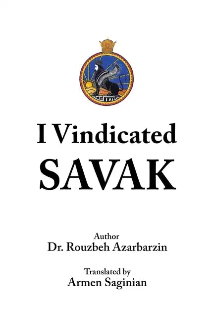 I Vindicated Savak - Paperback