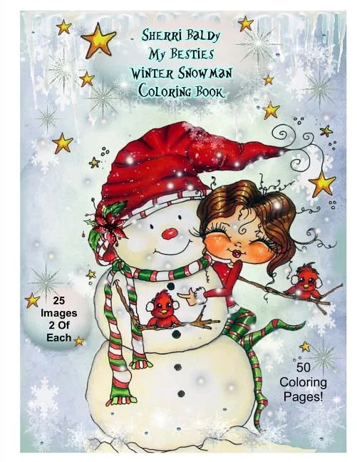 Sherri Baldy My-Besties Winter Snowmen Coloring Book - Paperback