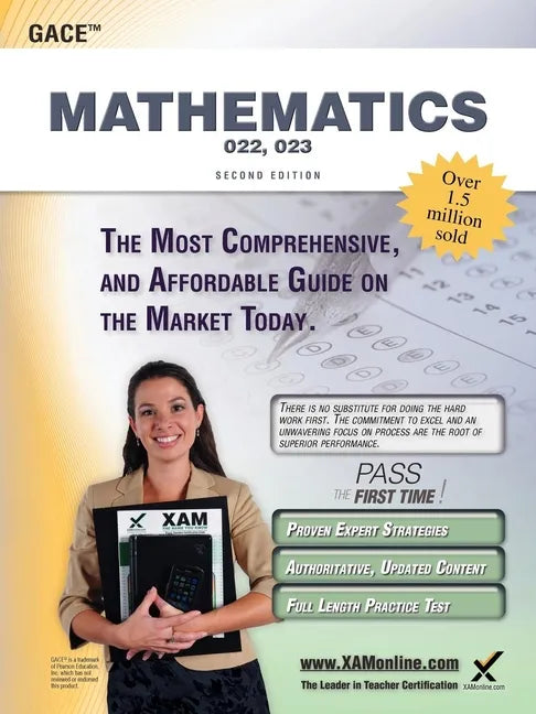 Gace Mathematics 022, 023 Teacher Certification Study Guide Test Prep - Paperback