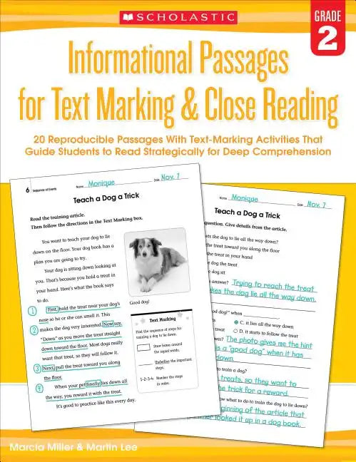 Informational Passages for Text Marking & Close Reading: Grade 2: 20 Reproducible Passages with Text-Marking Activities That Guide Students to Read St - Paperback