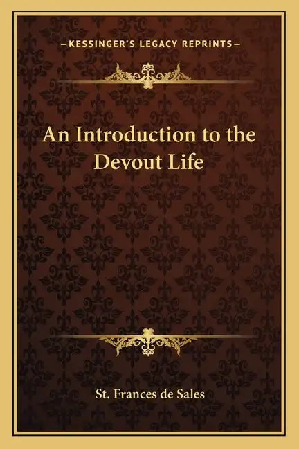 An Introduction to the Devout Life - Paperback