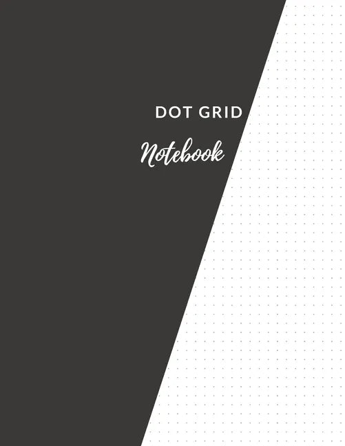 Dot Grid Notebook: Elegant Black Dotted Notebook/JournalLarge (8.5 x 11)