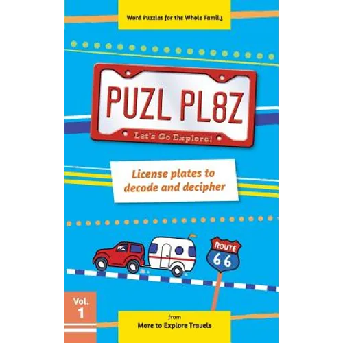 PUZL PL8Z License plates to decode and decipher - Paperback