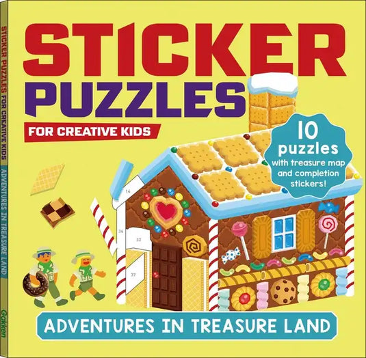 Sticker Puzzles; Adventures in Treasureland: For Creative Kids - Paperback