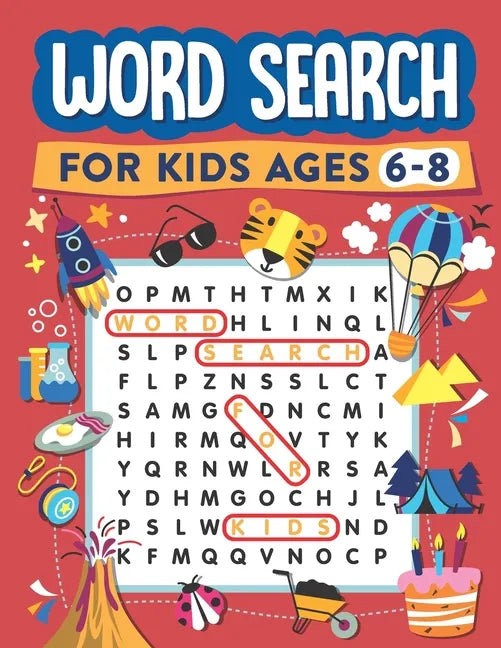 Word Search for Kids Ages 6-8: 100 Word Search Puzzles - Paperback