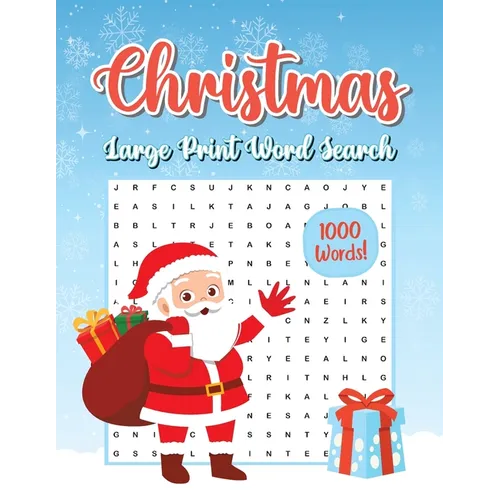 Christmas Word Search 1000 Words!: Word Search Puzzles for Adults with Solution - Christmas Theme - Paperback