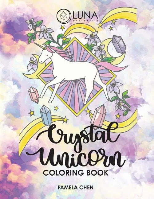 Crystal Unicorn Tarot Coloring Book - Paperback