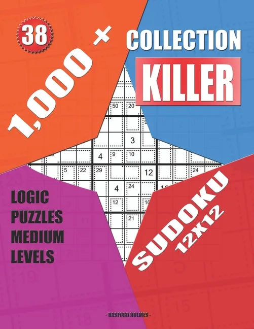 1,000 + Collection sudoku killer 12x12: Logic puzzles medium levels - Paperback