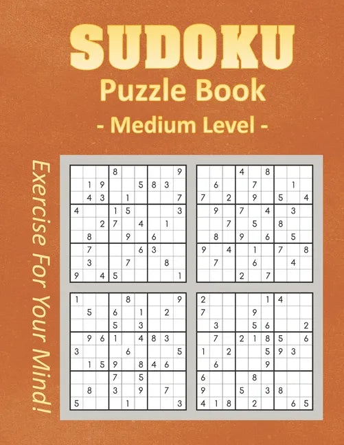Sudoku Puzzle Book - Medium Level - Paperback