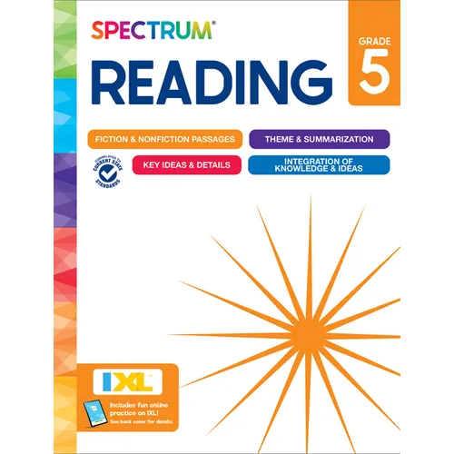 Spectrum Reading Workbook, Grade 5 - Paperback