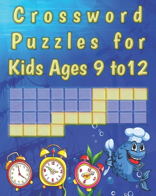 Crossword Puzzles for kids ages 9 to 12: kids Activity work Book Picture Crossword Puzzles book for super kids - Paperback