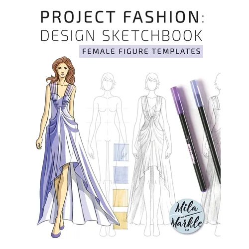 Project Fashion: Design Sketchbook (Female Figure Templates) - Paperback