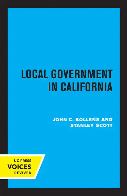 Local Government in California - Paperback