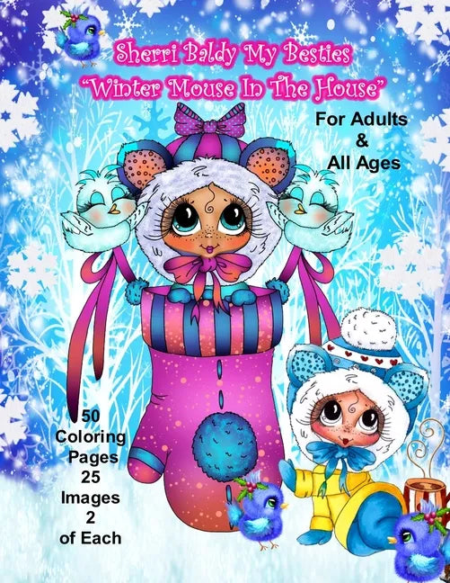 Sherri Baldy My Besties Winter Mouse in the House Coloring Book - Paperback