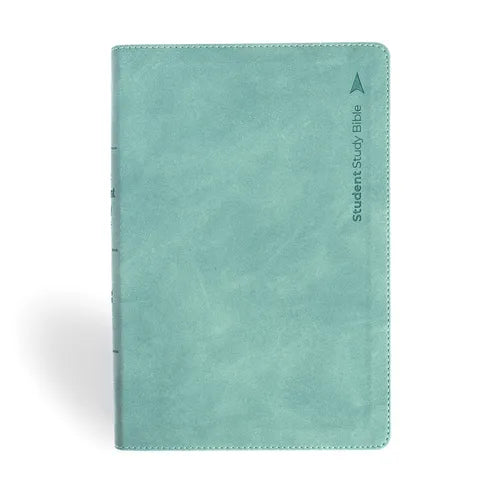 CSB Student Study Bible, Earthen Teal Suedesoft Leathertouch, Indexed - Imitation Leather