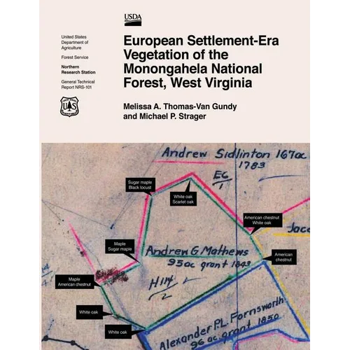 European Settlement-Era Vegetation of the Monogahela National Forest, West Virginia - Paperback