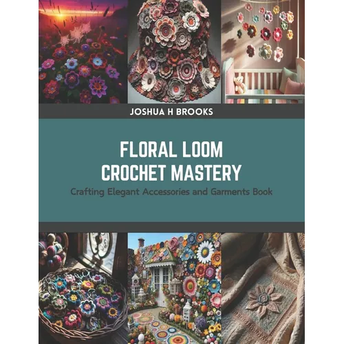 Floral Loom Crochet Mastery: Crafting Elegant Accessories and Garments Book - Paperback