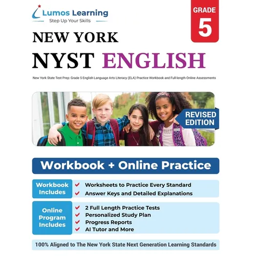 New York State Test Prep: Grade 5 English Language Arts Literacy (ELA) Practice Workbook and Full-length Online Assessments: NYST Study Guide - Paperback