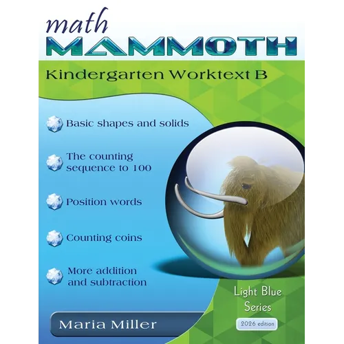 Math Mammoth Kindergarten Worktext B - Paperback