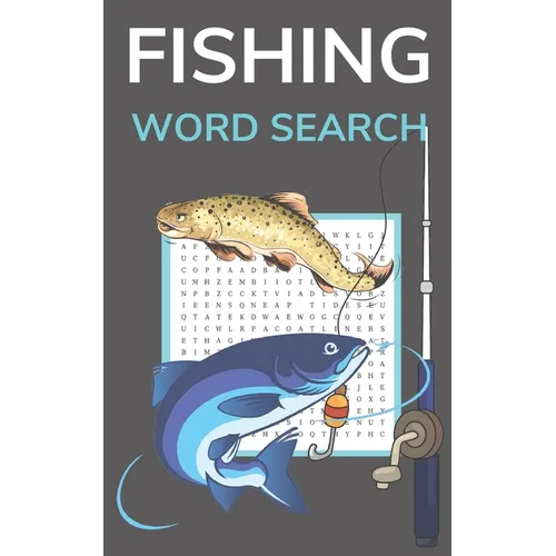 Fishing Word Search: Puzzle Book for Adults 5x8 Inches Pocket Size - Paperback