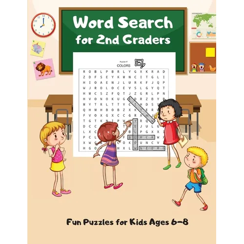 Word Search For 2nd Graders: Fun Puzzles for Kids Ages 6-8, Build Vocabulary, Improve Spelling - Paperback