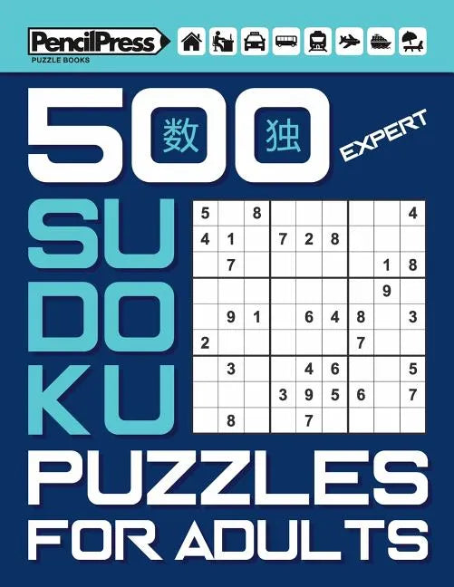 500 Expert Sudoku Puzzles for Adults (with answers) - Paperback
