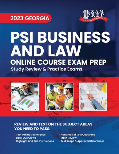 2023 Georgia PSI Business and Law Exam Prep: 2023 Study Review & Practice Exams - Paperback