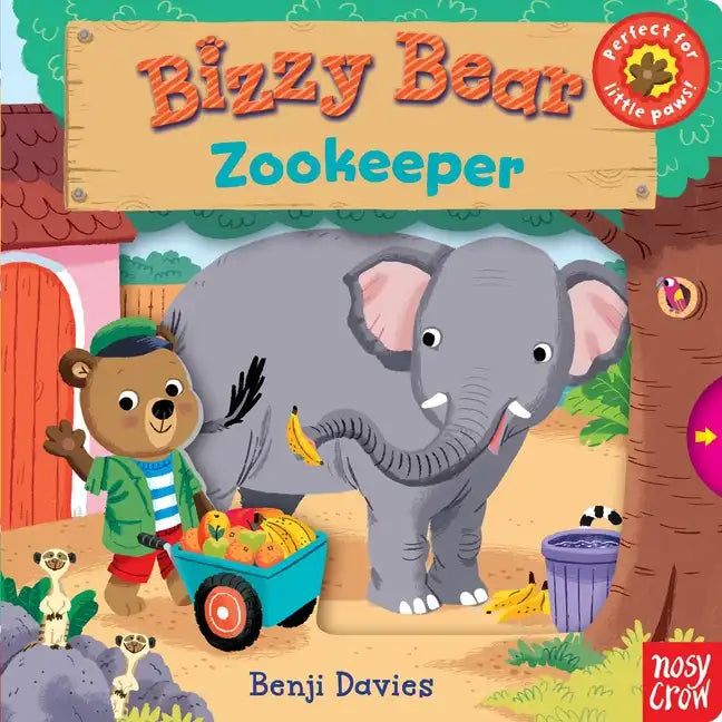 Bizzy Bear: Zookeeper: (Interactive Zoo Animal Board Book for Toddlers - With Sturdy Tabs and Slides to Push and Pull) - Board Book