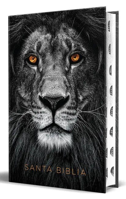 Biblia Rvr 1960 Letra Grande Tamaño Manual, Tapa Dura León de Juda Con Índice / Spanish Bible Rvr 1960 Handy Size Large Print Hardcover Lion of Judah - Hardcover