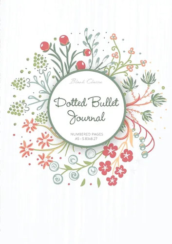 Dotted Bullet Journal: Medium A5 - 5.83X8.27 (Summer Wreath) - Paperback