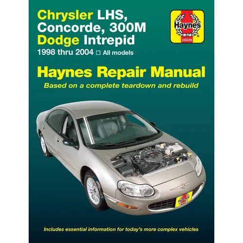 Chrysler Lhs, Concorde, 300m & Dodge Intrepid 1998-04 - Paperback