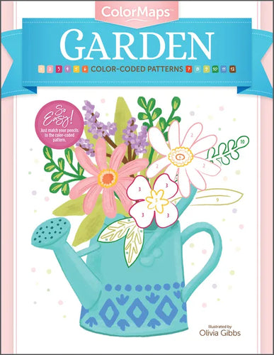 Colormaps: Garden: Color-Coded Patterns Adult Coloring Book - Paperback