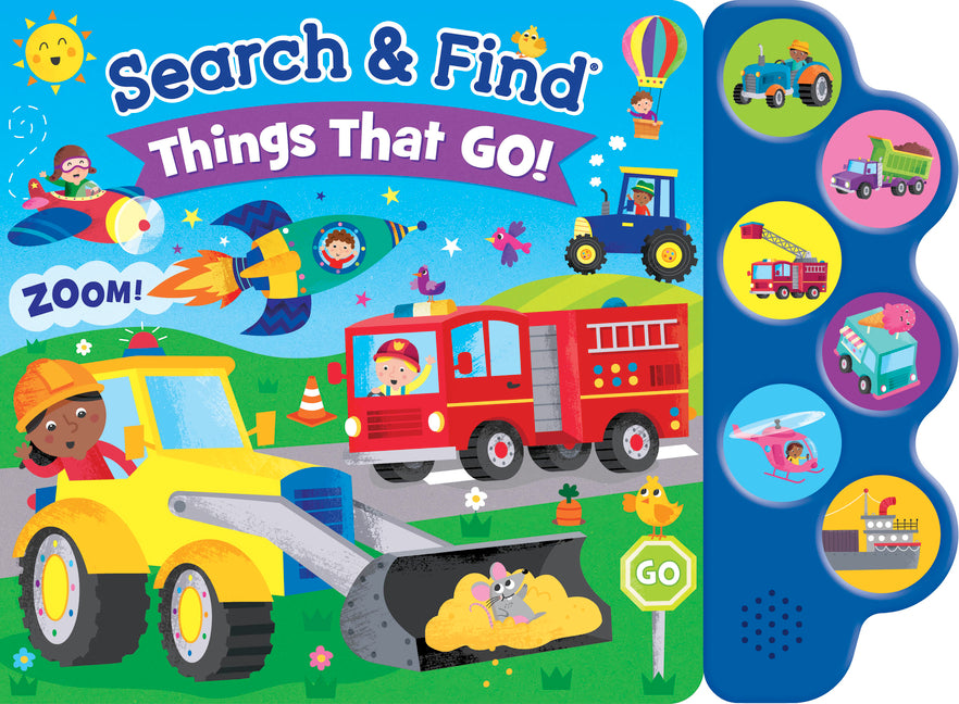 Search & Find: Things That Go (6-Button Sound Book) - Board Book