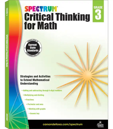 Spectrum Critical Thinking for Math, Grade 3: Volume 45 - Paperback